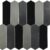 Hexagon peel and stick tile design in black and gray for easy wall decoration. Perfect for kitchen backsplashes and accent wa.