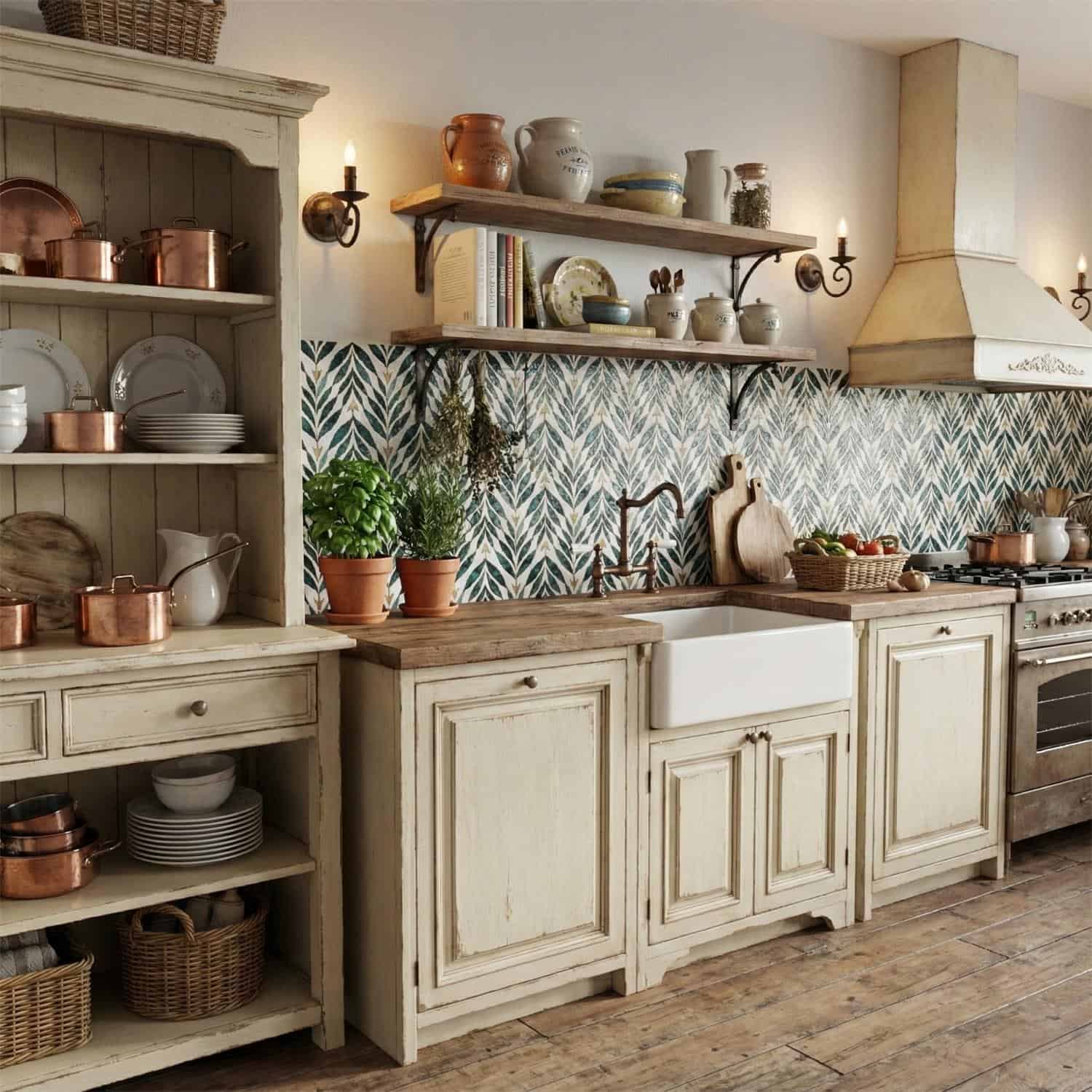 Warm beige ceramic tiles with a textured, matte finish.