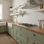 White mosaic tiles with a glossy finish, textured surface, and small square design.