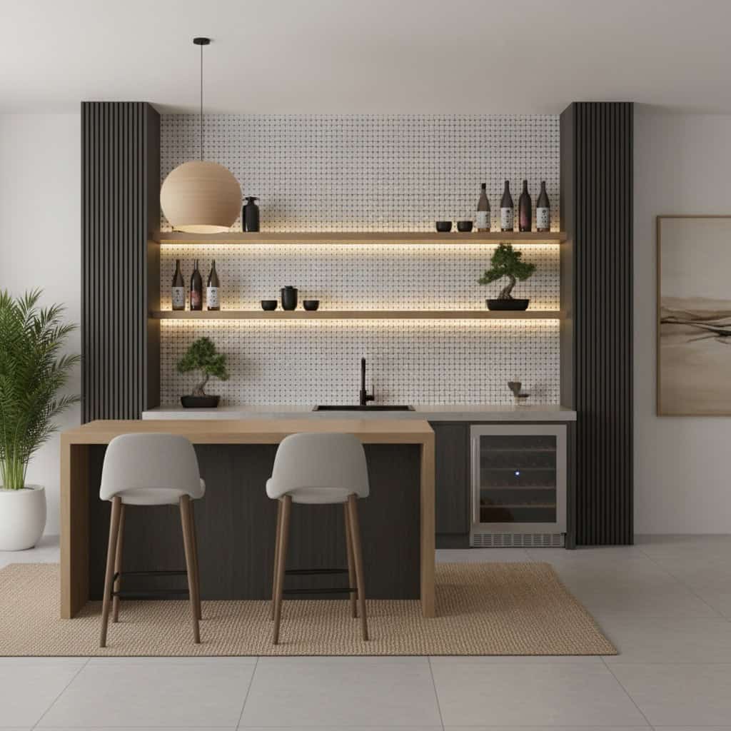 Describe tile color, texture, and.