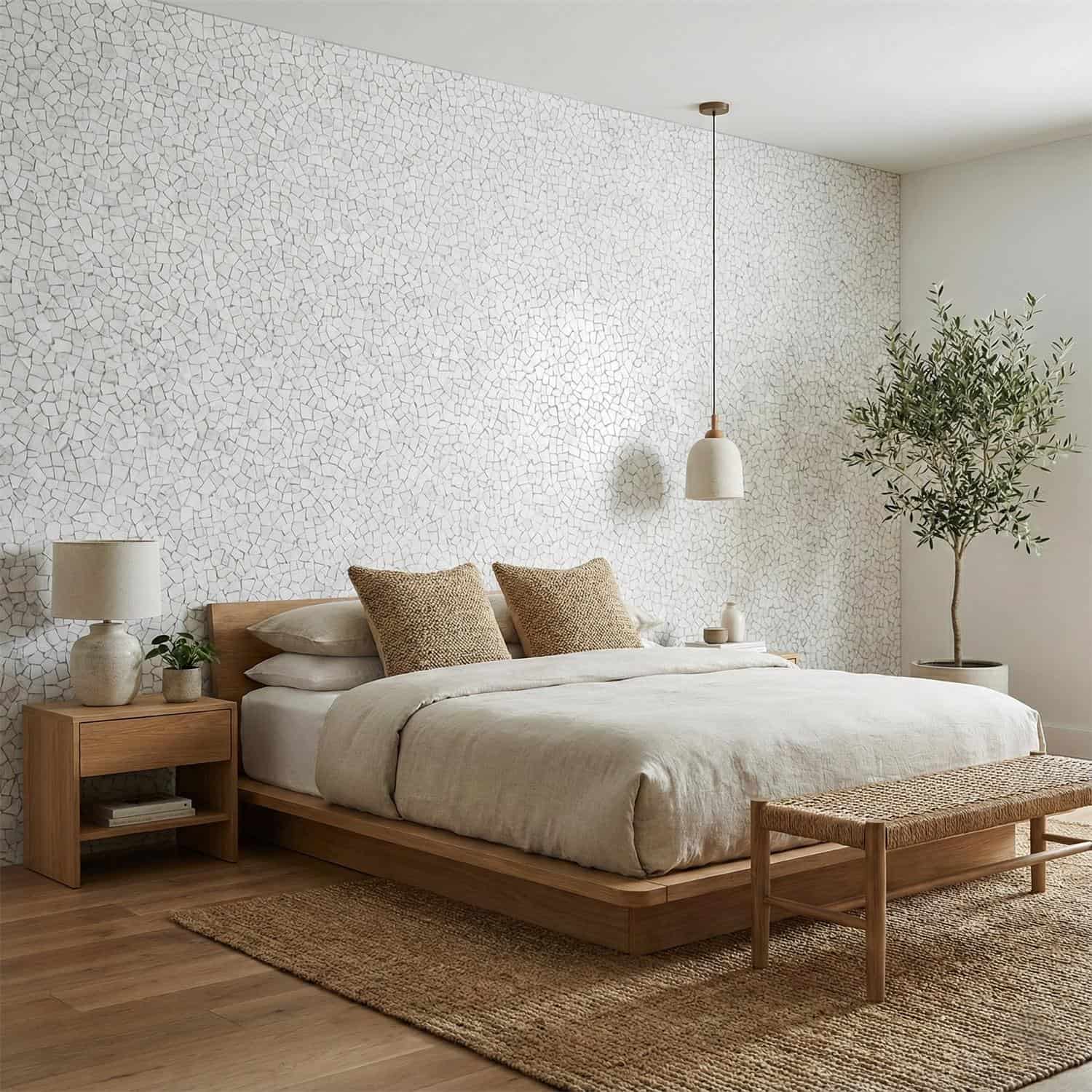 White textured ceramic tile wall, smooth surface with subtle pattern.