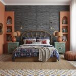 Describe tile color, texture, and.