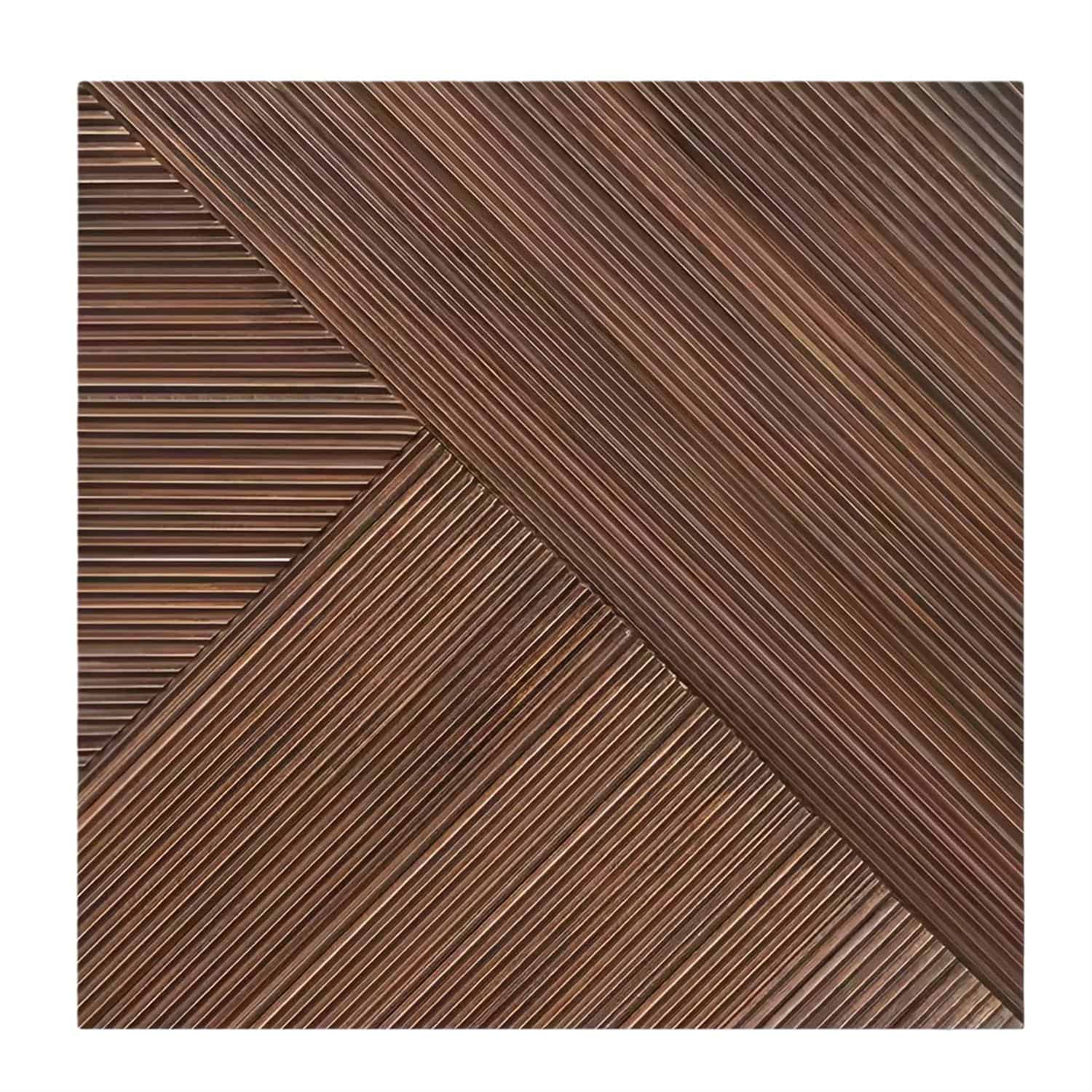 Wood grain textured tile in warm brown tones, with a linear pattern and smooth finish.