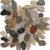 Natural multi-color smooth stone pebbles for tile and home decor.