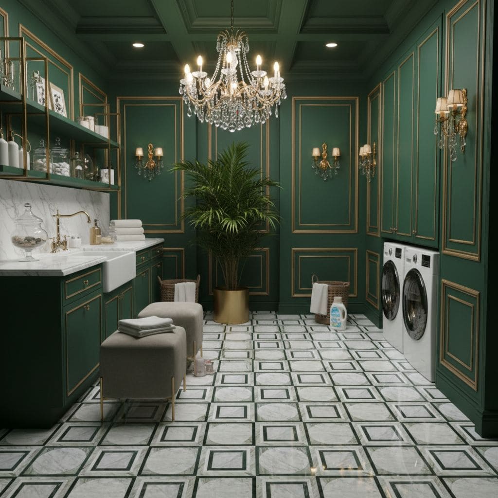 Describe tile color, texture, and.
