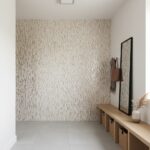 Mother of pearl shell tile for elegant interior decor.