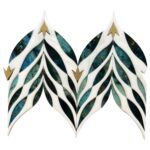Describe tile color, texture, and.