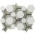 Hexagon marble and wood mosaic tile with green and white tones, textured surface, and geometric design.