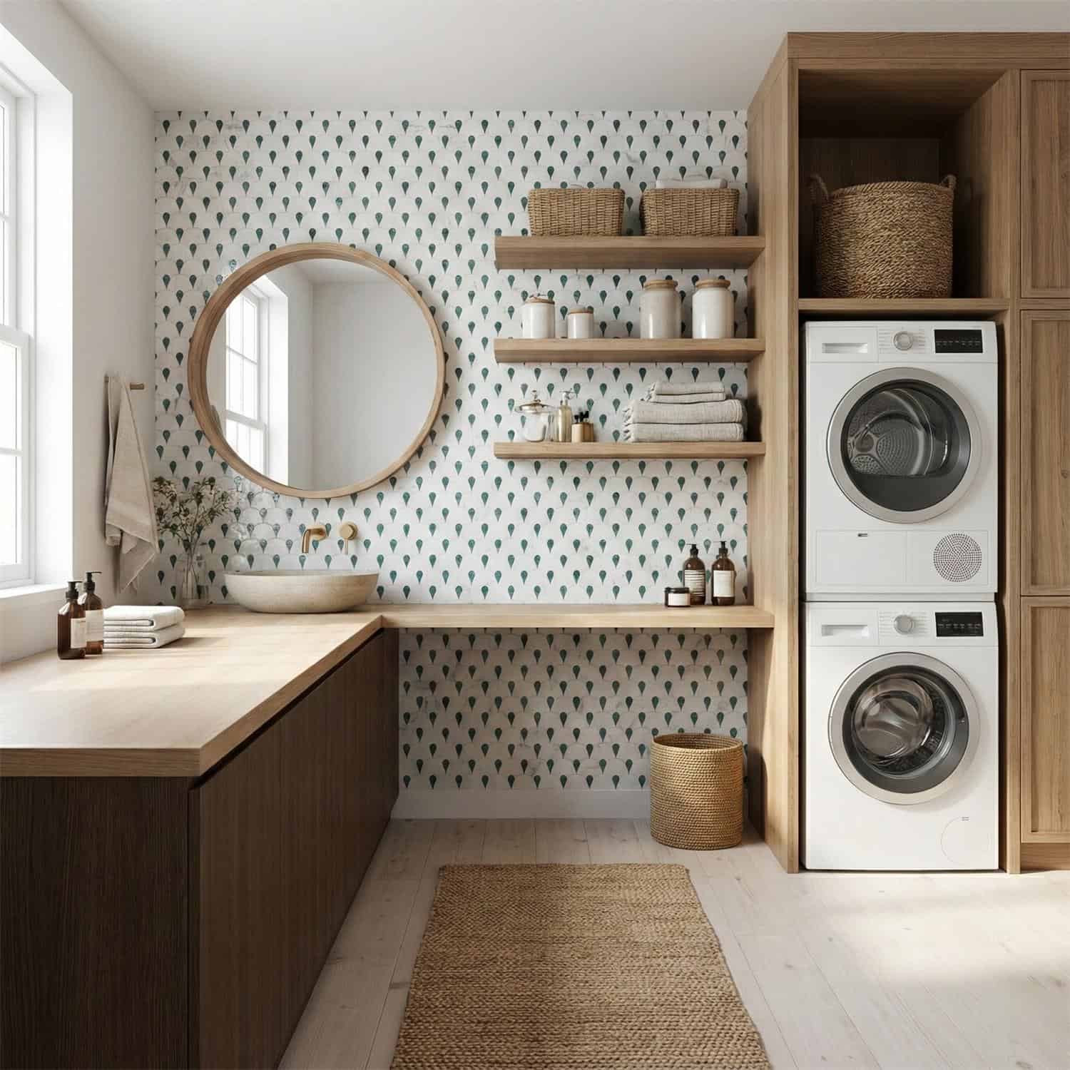 Describe tile color, texture, and.