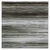 Up of a glass mosaic tile backsplash featuring horizontal striped patterns in shades of gray and black.