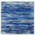 Glass mosaic tile with blue tones, ideal for backsplashes and pools. Features a textured, layered design with vibrant blue sh.