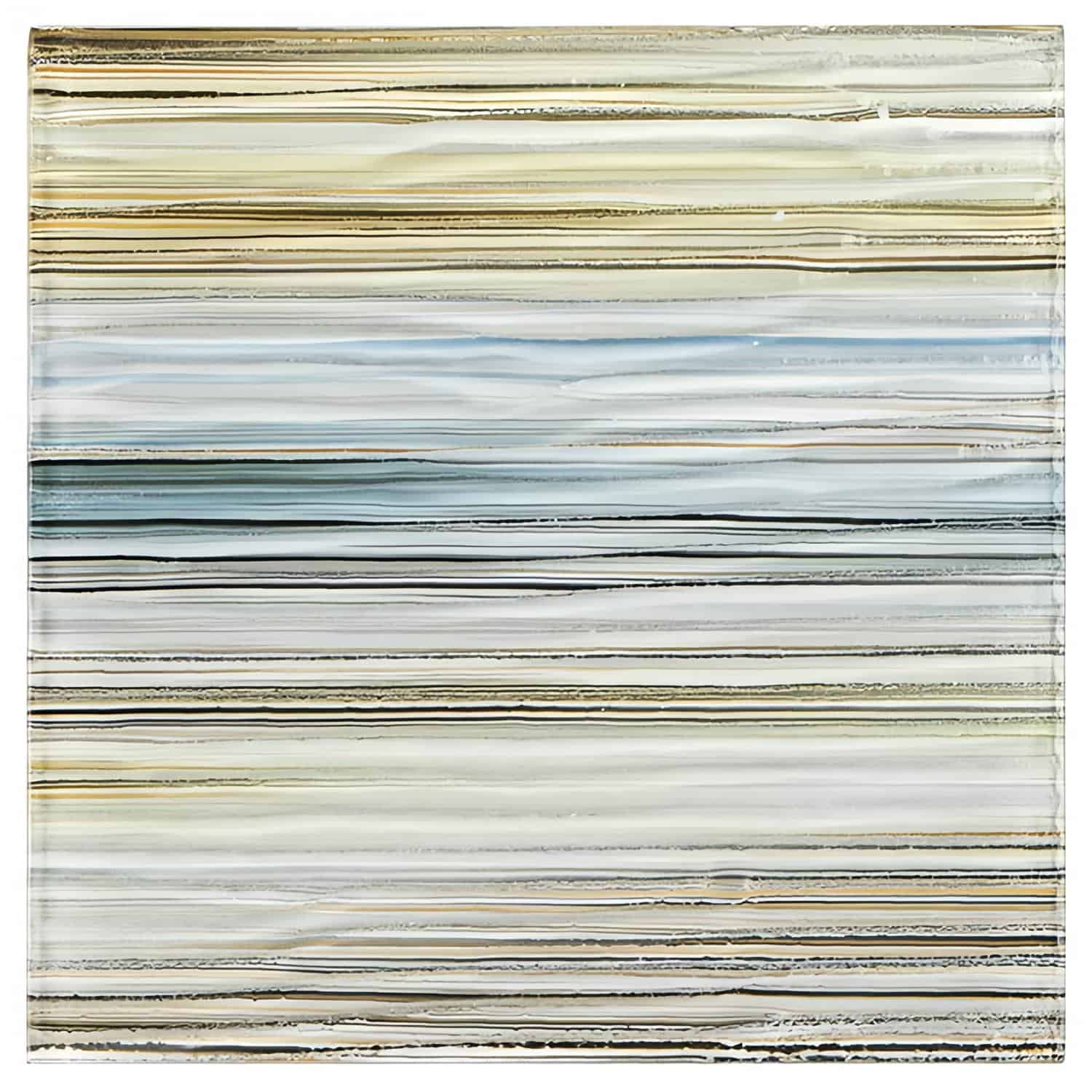 Glass tile mosaic with neutral tones for backsplash or pool accents.