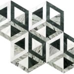 Describe tile color, texture, and.