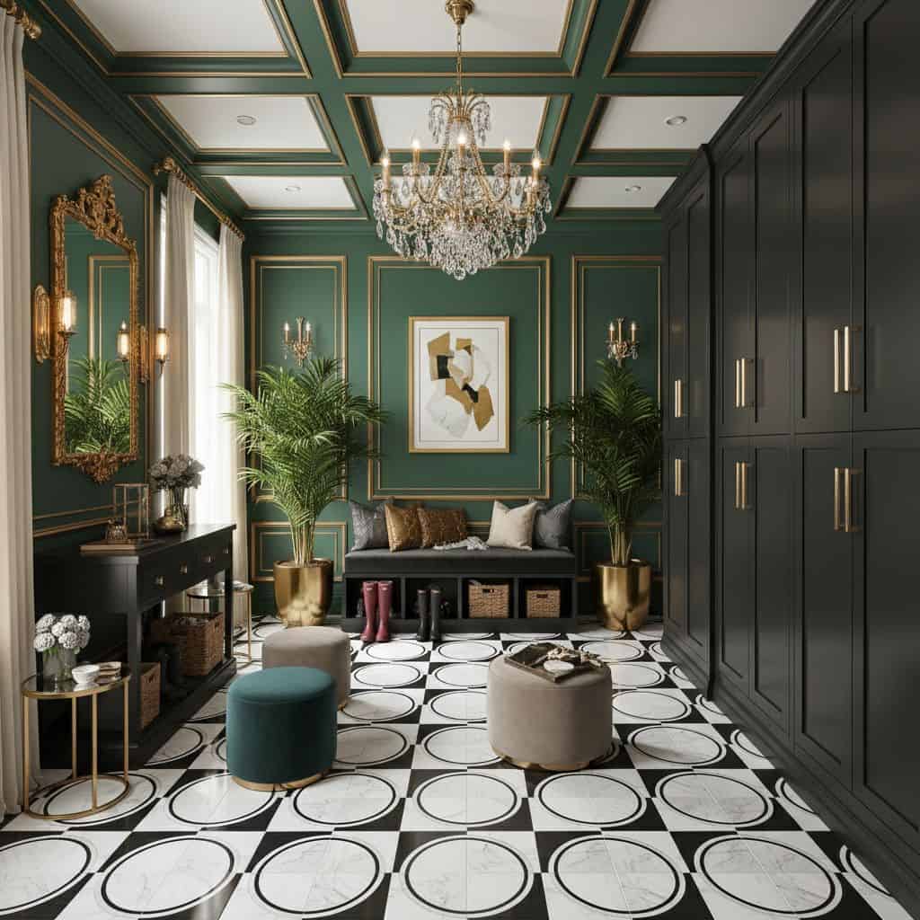 Describe tile color, texture, and.
