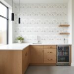 Mother of pearl shell tile with a natural, iridescent finish for elegant kitchen wall accents. Perfect for adding a touch of.