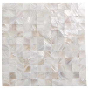Natural White Mother Of Pearl Tile Backsplash Wall Decor