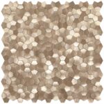 Modern peel and stick hexagon wall tile in neutral tones for easy home decor updates.