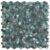 Hexagon peel and stick tile with a textured, weathered look in shades of blue and gray. Perfect for backsplashes and accent w.