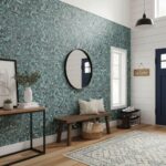Bright and modern peel and stick wall tile in a stylish interior.