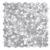 Silver peel and stick hexagon wall tile for easy home decor updates.