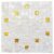 Mother of pearl shell tile with gold accents, perfect for elegant interior design and luxurious wall or floor applications.