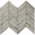 Versatile peel and stick wall tile for easy kitchen or bathroom backsplash installation. Elegant marble design with a chevron.