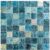Colorful glass mosaic tile with crackled and iridescent effects, ideal for kitchen backsplashes or swimming pools.