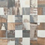 Versatile peel and stick wall tile with rustic wood finish for easy home decor updates. Perfect for backsplashes and accent w.