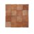 Terracotta tile with warm, earthy tones and a matte, slightly rough surface. Perfect for rustic or Mediterranean-style home d.