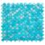 Blue seashell tile with pearl accents for home decor and design.