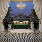 Describe tile color, texture, and.