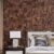 Brown mosaic tile with varied wood grain textures and shades.