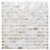 Mother of pearl shell tile with iridescent, natural seashells for elegant wall or backsplash design.