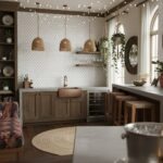 Describe tile color, texture, and.
