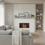 White ceramic tile with a smooth, matte finish and subtle texture.