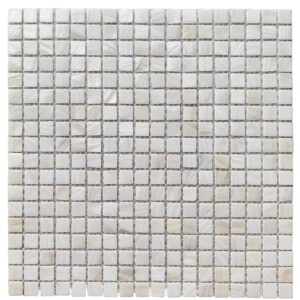 White 3/5×3/5 Mother Of Pearl Tile For Backsplash