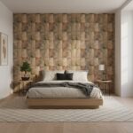 Earth-tone slate tiles with textured surface.