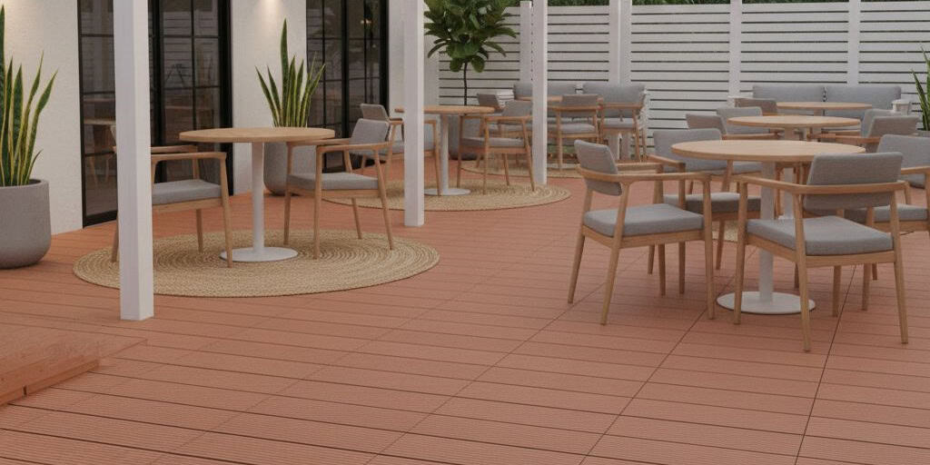 Light brown wooden tile with smooth texture and natural grain.