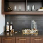 Black glossy subway tile with smooth texture and sleek finish.