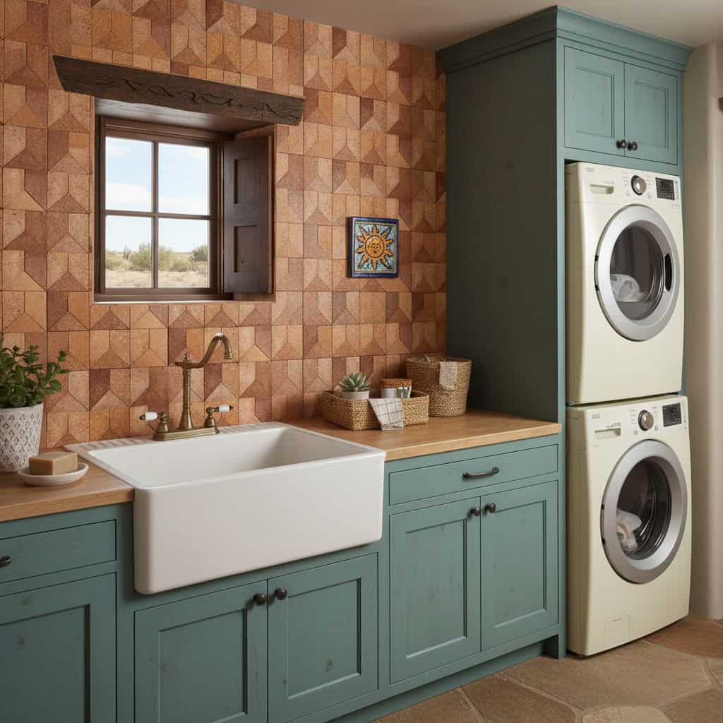 Bright blue ceramic tile with textured surface and matte finish.
