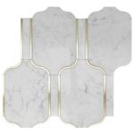 Describe tile color, texture, and.