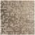 Beige and brown wood mosaic tile with a textured surface and small square pattern.