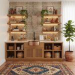 Describe tile color, texture, and.