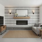 Describe tile color, texture, and.