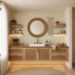 Describe tile color, texture, and.