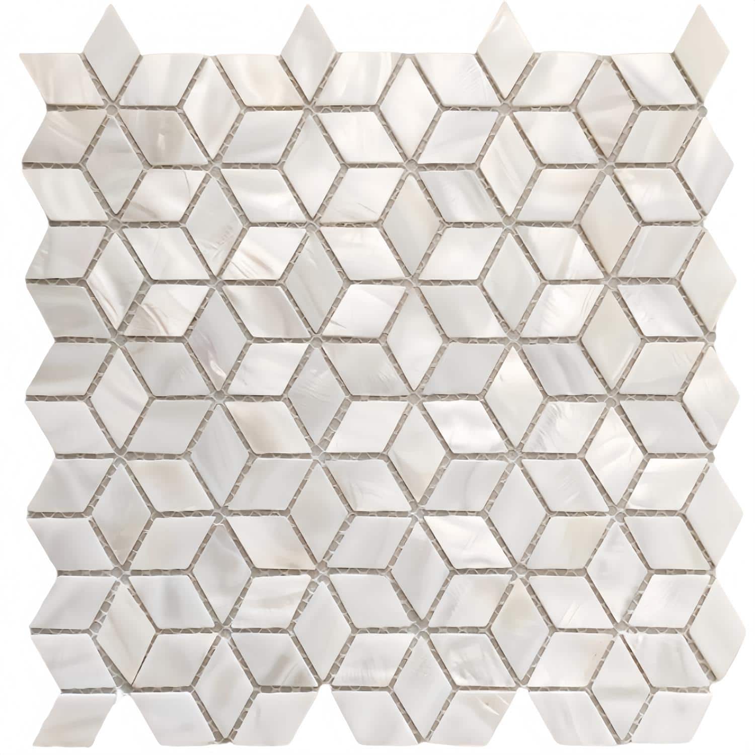iridescent pearl diamond mosaic tile pattern