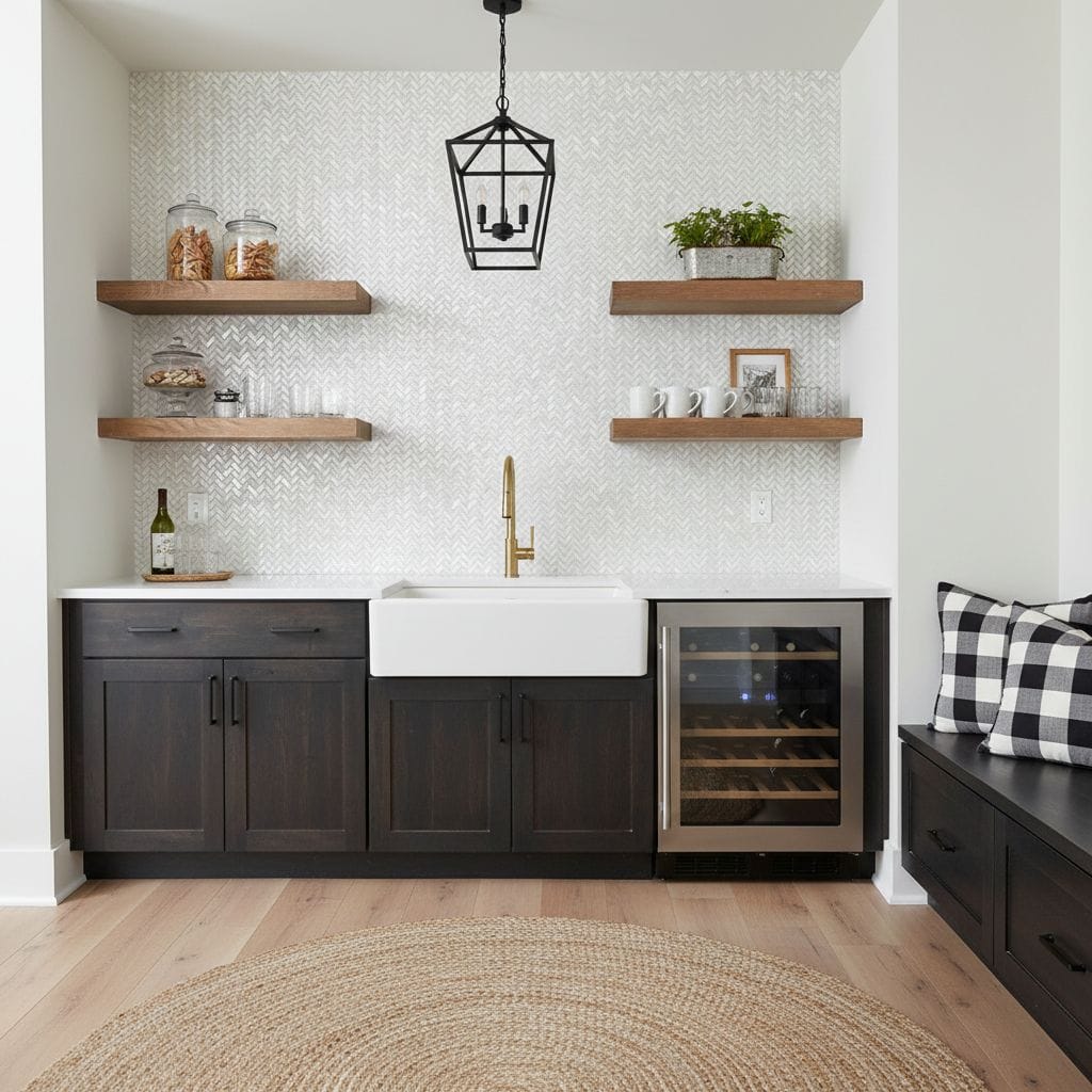 Describe tile color, texture, and.