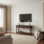 Describe tile color, texture, and.