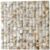 Cream mother of pearl tile with a glossy, textured surface and natural iridescent sheen.