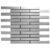 Gray ceramic tile with a smooth, matte finish arranged in a classic brick pattern.